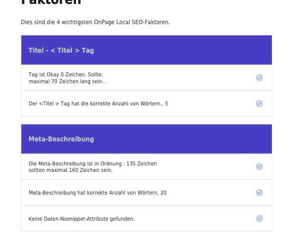 TL-Campus - SEO-Report - OnPage-Faktoren