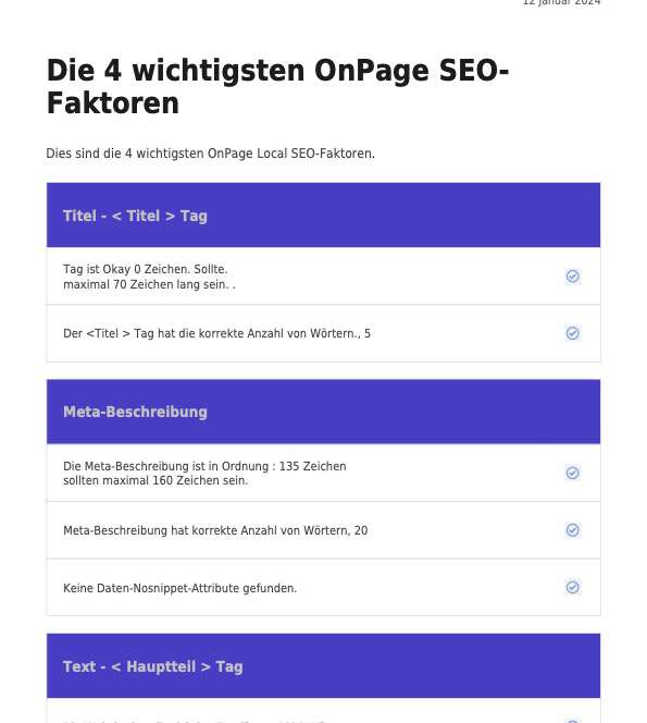 TL-Campus - SEO-Report - OnPage-Faktoren