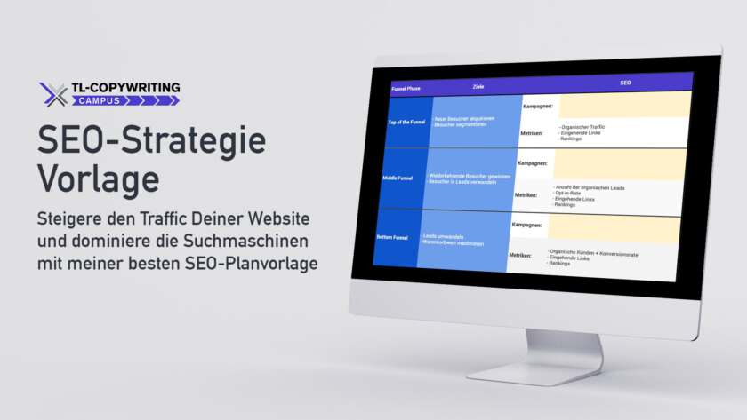 TL-Campus: SEO Strategie Vorlage - Desktop