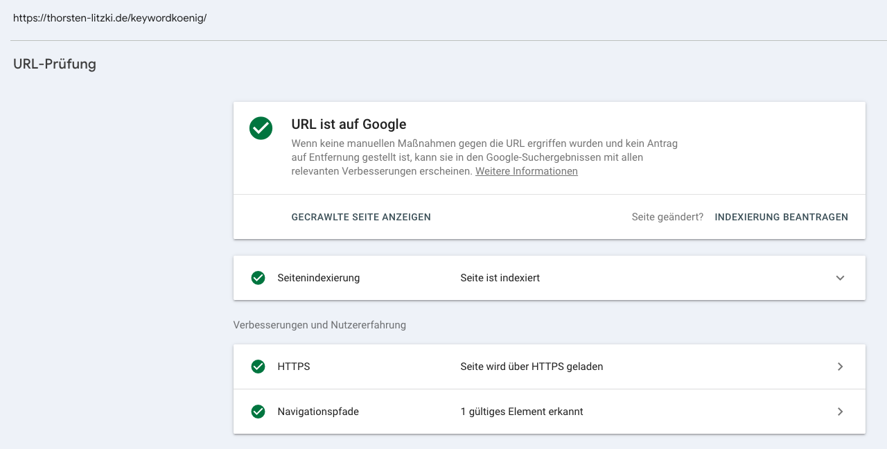 Screenshot Sitemap.xml - Keywordkönig Seite ist online und kann indexiert werden - Keywordkönig Contest Tagebuch - 01