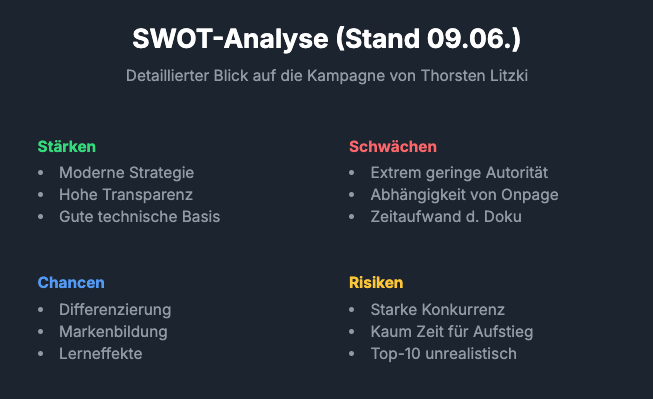 Keywordkönig 2025 - SWOT-Analyse